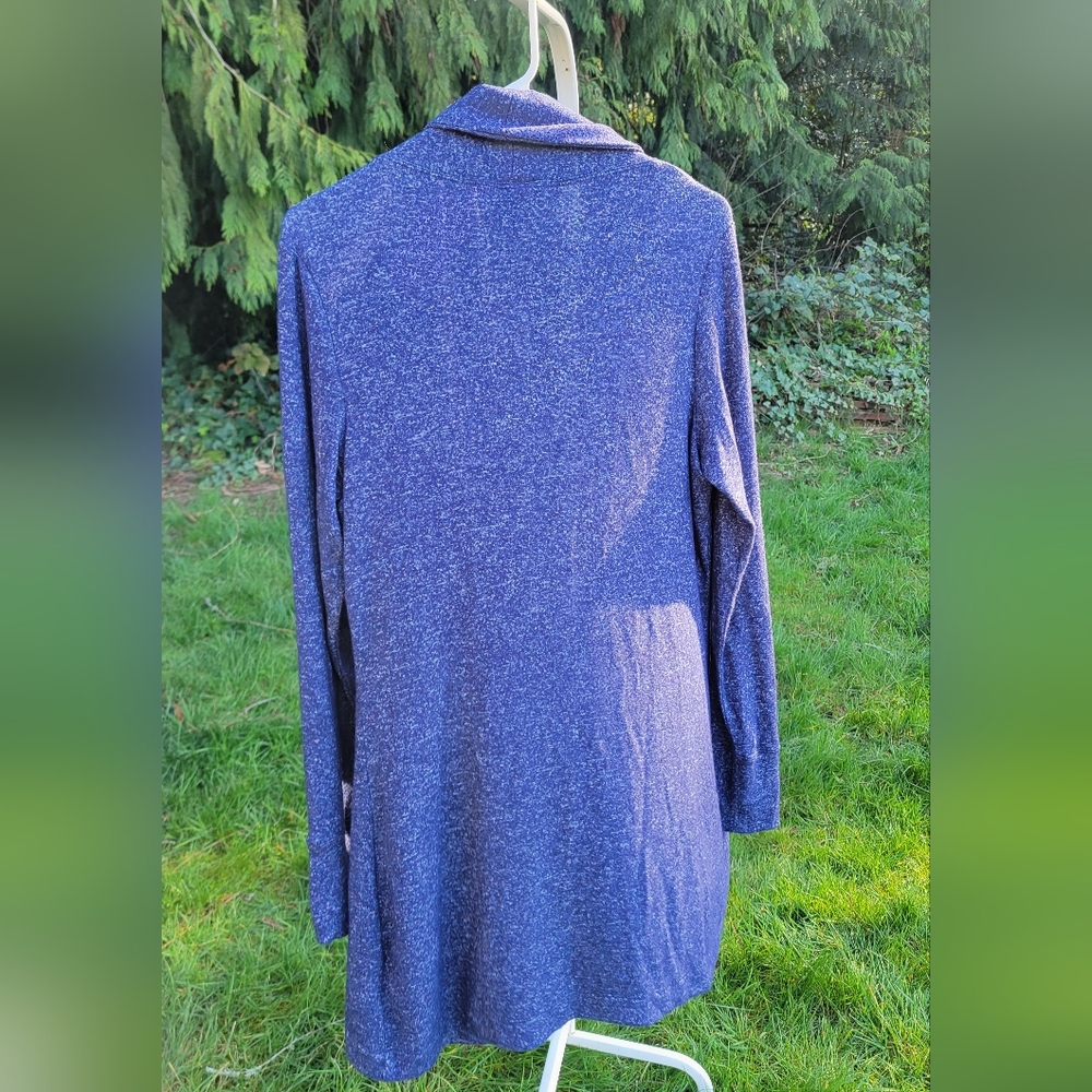 Great Northwest Indigo Blue Women's Cardigan - Picture 3 of 6